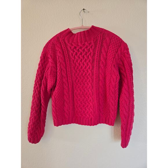 Ann Taylor women's Cotton Pink crop sweater size small - Picture 7 of 7